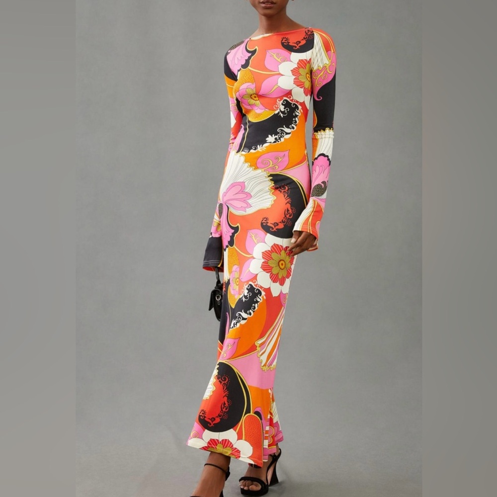 RONNY KOBO Zella Floral Maxi Dress In Vintage Floral In Multi